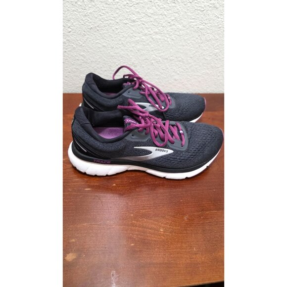 Brooks Trace Women's Running Shoes Size 8.5 Black & Purple Breathable - Picture 3 of 10